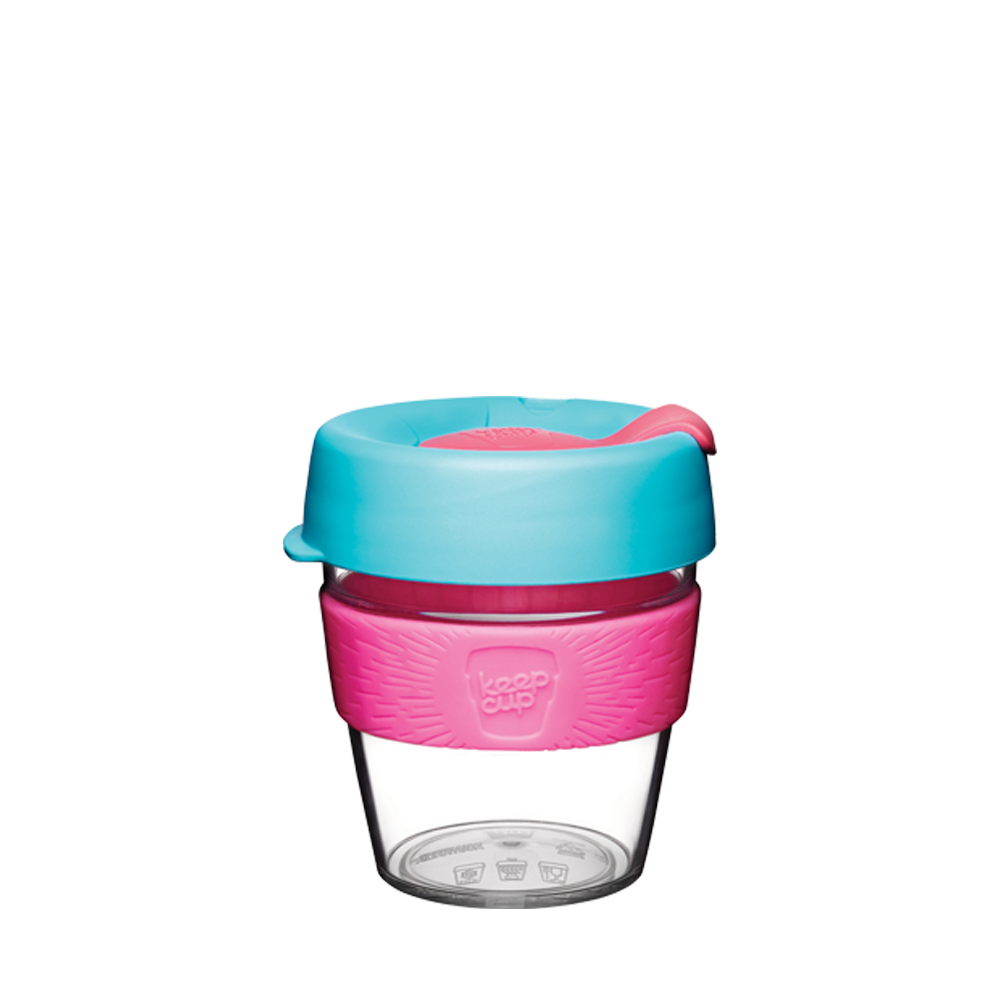 KeepCup Original Clear Edition Reusuable Coffee Cup Travel Mug 227ml 8oz Radiant 