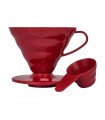 Hario Coffee Dripper V60 01 Plastic - Red